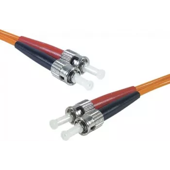 Exertis Connect 1m ST/UPC σε ST/UPC OM2 Duplex Πολύτροπο Καλώδιο Patch Οπτικής Ίνας, LSZH, Πορτοκαλί 392711