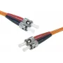 Exertis Connect Καλώδιο Patch Οπτικής Ίνας ST/UPC Multimode Duplex OM2 3m πορτοκαλί 392713