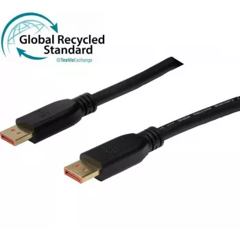 Exertis Connect Καλώδιο DisplayPort 2.1, 80 Gbit/s, UHBR20, 4:4:4, GRS, DisplayPort βύσμα αρσενικό σε DisplayPort βύσμα αρσενικό, 1,0 m 127241