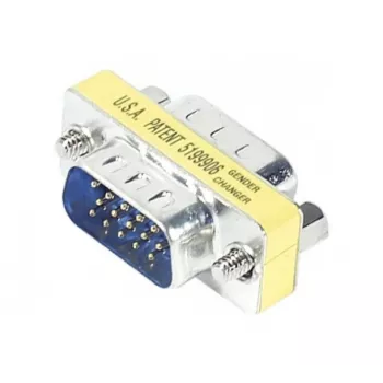 TECLINE Mini Gender Changer, 15-πολικό HD D-Sub βύσμα αρσενικό σε βύσμα αρσενικό για VGA (50408)