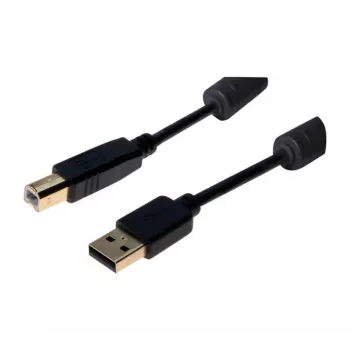 Exertis Connect Καλώδιο USB 2.0 Type-A βύσμα αρσενικό σε Type-B βύσμα αρσενικό, 3m, μαύρο 532432