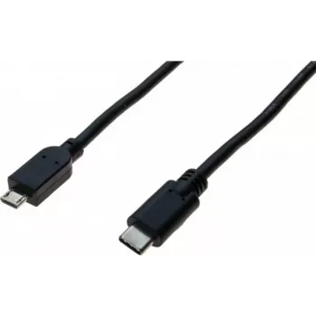 Exertis Connect Καλώδιο USB-C σε Micro-USB Type B, USB 2.0, 1 m, μαύρο 532481