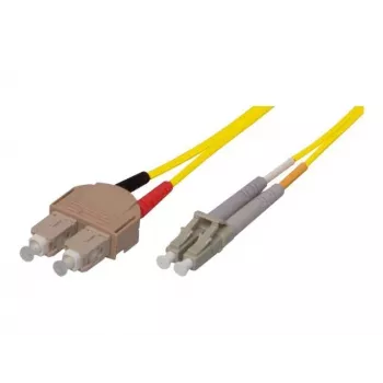 TECLINE OS2 Singlemode LWL Patchkabel SC Duplex auf LC Duplex, 9/125 µm, UPC, LSZH, κίτρινο, 7,5 m 39989607