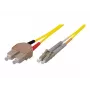 TECLINE OS2 Singlemode LWL Patchkabel SC Duplex auf LC Duplex, 9/125 µm, UPC, LSZH, κίτρινο, 7,5 m 39989607