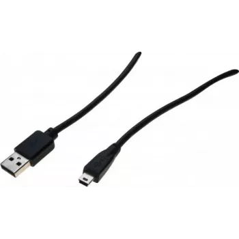 Exertis Connect Καλώδιο USB 2.0, αρσενικό USB-A σε αρσενικό Mini-USB Type B, 5,0 m, Μαύρο 532418