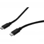 EXERTIS CONNECT Καλώδιο USB 3.2 Gen 2x2 20 Gbps / 240W USB-C σε USB-C, Μαύρο, 1,5 m (532650)
