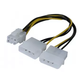 EXERTIS CONNECT Καλώδιο προσαρμογέα τροφοδοσίας Molex σε PCI-E, 25 cm 146691