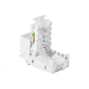 TECLINE RJ45 Keystone Jack, Cat.6 UTP, χωρίς εργαλεία, Λευκό 272883