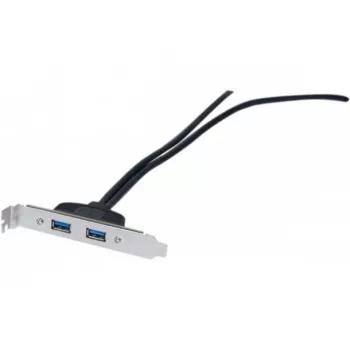 Exertis Connect Καλώδιο επέκτασης USB 2.0, αρσενικό USB-A σε θηλυκό USB-A, 0,25 m, Μαύρο 146697