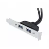 Exertis Connect Καλώδιο επέκτασης USB 2.0, αρσενικό USB-A σε θηλυκό USB-A, 0,25 m, Μαύρο 146697
