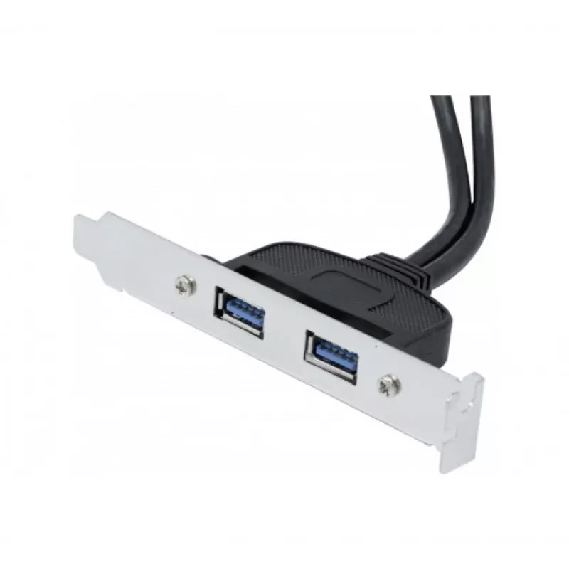 Exertis Connect Καλώδιο επέκτασης USB 2.0, αρσενικό USB-A σε θηλυκό USB-A, 0,25 m, Μαύρο 146697
