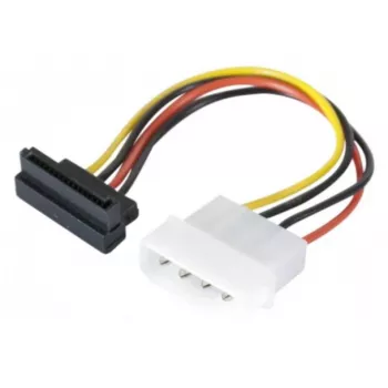 EXERTIS CONNECT Καλώδιο τροφοδοσίας SATA, Molex σε SATA 4-Pin γωνιακό, Molex σε SATA υποδοχή γωνιακή, 15 cm 147553