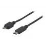 EXERTIS CONNECT Καλώδιο USB 2.0, USB Type-C σε Micro-B, Μαύρο, 1,0 m 150301