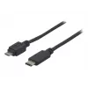 EXERTIS CONNECT Καλώδιο USB 2.0, USB Type-C σε Micro-B, Μαύρο, 1,0 m 150301