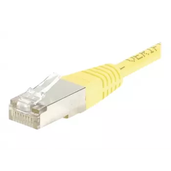 EXERTIS CONNECT Καλώδιο Patch Cat.6 F/UTP, Κίτρινο, 10 m, Slim Bend Protection 245560