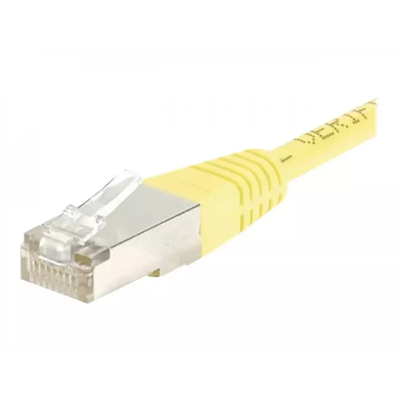 EXERTIS CONNECT Καλώδιο Patch Cat.6 F/UTP, Κίτρινο, 10 m, Slim Bend Protection 245560