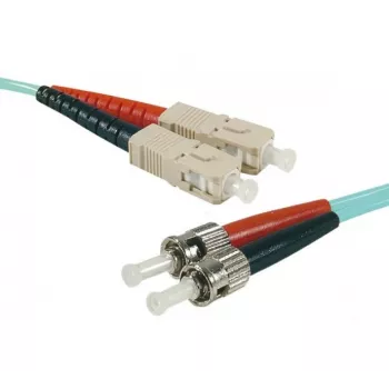 EXERTIS CONNECT OM3 Καλώδιο Patch Οπτικών Ινών, 50/125 µm, 2x ST σε SC Duplex, Aqua, 5 m 392764
