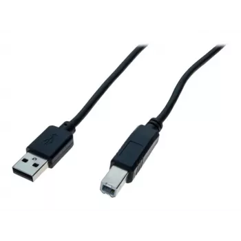EXERTIS CONNECT Καλώδιο USB 2.0 High Speed, USB Type-A αρσενικό σε USB Type-B αρσενικό, Μαύρο, 5,0 m (352451)