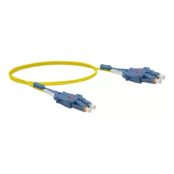Exertis Connect LC/UPC σε LC/UPC Uniboot Single-Mode OS2 Duplex Καλώδιο Patch Οπτικών Ινών, 1m, Κίτρινο 392931