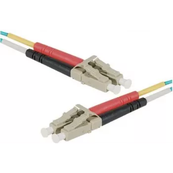 EXERTIS CONNECT HD OM3 LC Duplex Καλώδιο Patch Οπτικών Ινών, 50/125 µm, Aqua, 0,5 m 392720