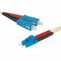 EXERTIS CONNECT Patch καλώδιο οπτικών ινών Eco OS2 SC Duplex σε LC Duplex 3m Κίτρινο 392863