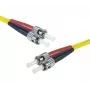EXERTIS CONNECT Patch καλώδιο οπτικών ινών Eco, OS2 Singlemode, Duplex ST/UPC σε ST/UPC, Κίτρινο, 1,0 m 392891