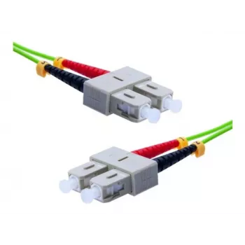 EXERTIS CONNECT OM5 SC Duplex σε SC Duplex UPC LWL Patch καλώδιο, 50/125 µm, Λιμενοπράσινο, 5 m 392904
