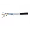 EXERTIS CONNECT Cat6 F/UTP αδιάβροχο Patch καλώδιο εξωτερικού χώρου, 2m, Μαύρο 845040