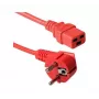 Exertis Connect 16 A γωνιακό Schuko σε ευθύ C19 καλώδιο τροφοδοσίας, κόκκινο, 2 m 640055