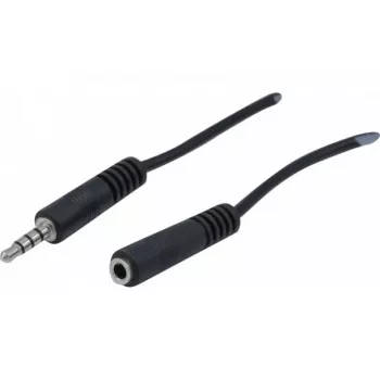EXERTIS CONNECT 3,5mm Stereo-Audio καλώδιο επέκτασης, βύσμα αρσενικό σε υποδοχή θηλυκή, 2m, μαύρο 721133