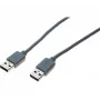 exertis Connect USB 2.0 καλώδιο Data Link, USB-A σε USB-A, γκρι, 1,8 m 532502