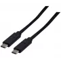 EXERTIS CONNECT USB 3.2 Gen 2x2 καλώδιο 20 Gbps / 240W USB-C σε USB-C, μαύρο, 1,0 m (532649)