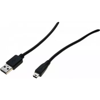 Exertis Connect Καλώδιο USB 2.0 - Βύσμα USB-A σε βύσμα Mini-USB Type-B - 1,5 m - Μαύρο 532515