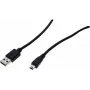 Exertis Connect Καλώδιο USB 2.0 - Βύσμα USB-A σε βύσμα Mini-USB Type-B - 1,5 m - Μαύρο 532515