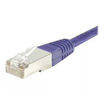 EXERTIS CONNECT Καλώδιο Patch Cat.6 F/UTP, 30m, Βιολετί, Λεπτά Snagless Προστατευτικά από τσακίσματα, RJ45 853348