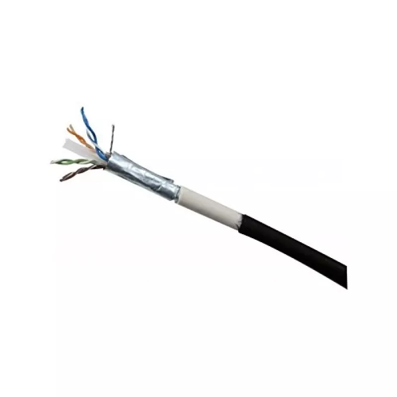 EXERTIS CONNECT Cat.6 F/UTP αδιάβροχο Outdoor-Patchkabel, 30 m, μαύρο 845048