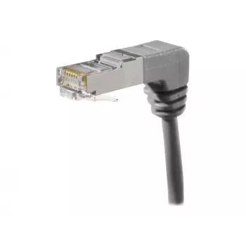 EXERTIS CONNECT Cat.6A S/FTP Patchkabel, γωνιακό, 0,7 m, γκρι 854287