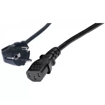 Exertis Connect γωνιακό καλώδιο ρεύματος Schuko σε IEC-C13, 1 m, μαύρο 808008