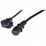 Exertis Connect γωνιακό καλώδιο ρεύματος Schuko σε IEC-C13, 1 m, μαύρο 808008