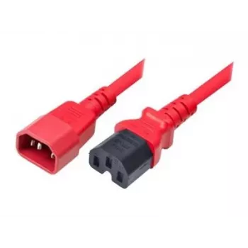 Exertis Connect Καλώδιο ρεύματος IEC C14 σε C15, κόκκινο, 1,8 m 808364