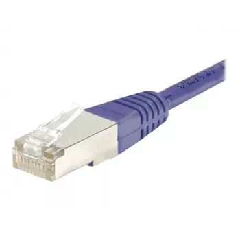 EXERTIS CONNECT Καλώδιο Patch Cat.6 F/UTP, μωβ, 15 m, Slim Snagless Boot 853340