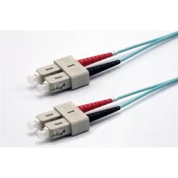 Ekivalan OM3 Duplex Καλώδιο Patch Οπτικής Ίνας SC/SC, 50/125 µm, Aqua, 2,0 m COZOM3DCDC2SA0020A