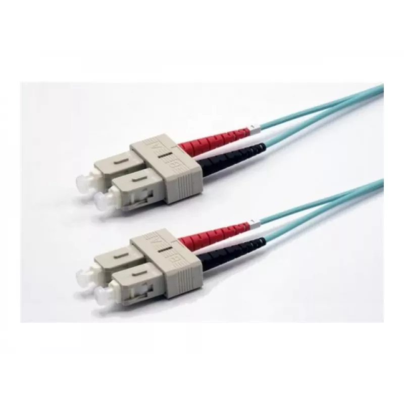 Ekivalan OM3 Duplex Καλώδιο Patch Οπτικής Ίνας SC/SC, 50/125 µm, Aqua, 2,0 m COZOM3DCDC2SA0020A
