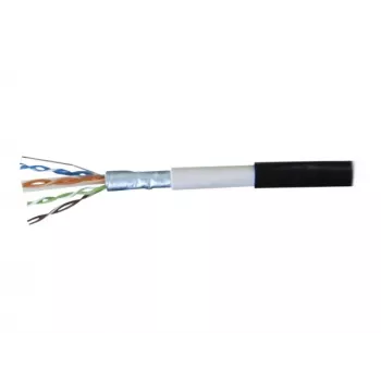 EXERTIS CONNECT CAT.6 F/UTP Αδιάβροχο Καλώδιο Patch Εξωτερικού Χώρου, 5 m, Μαύρο 845042
