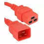 Exertis Connect 2m κόκκινο IEC C20 σε C19 Καλώδιο Επέκτασης Ρεύματος 16A 250V 640056
