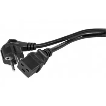 EXERTIS CONNECT 16 A γωνιακό καλώδιο τροφοδοσίας Schuko σε ευθύ C19, 3 m, Μαύρο 808018