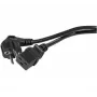 EXERTIS CONNECT 16 A γωνιακό καλώδιο τροφοδοσίας Schuko σε ευθύ C19, 3 m, Μαύρο 808018