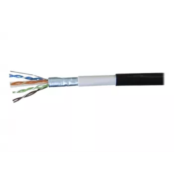 EXERTIS CONNECT Εξωτερικό καλώδιο δικτύου F/UTP CAT.6 αδιάβροχο Μαύρο 10m 845044