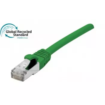 EXERTIS CONNECT Καλώδιο δικτύου RJ45 Cat. 6 F/UTP GRS-zertifiziert Πράσινο 2,0 m 854632
