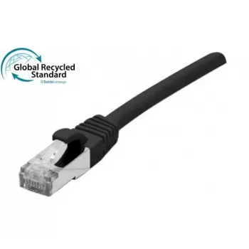 EXERTIS CONNECT Καλώδιο Patch RJ45 Cat. 6 F/UTP πιστοποιημένο GRS μαύρο 1,5 m 854649